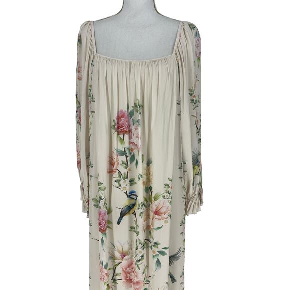 Johnny Was Byrdie Floral Boho Viscose Midi Dress - Picture 4 of 13